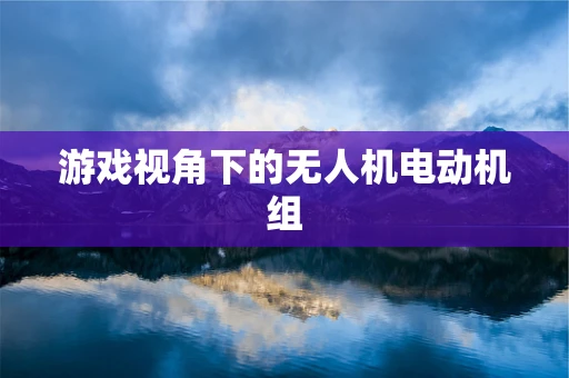 游戏视角下的无人机电动机组