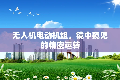 无人机电动机组，镜中窥见的精密运转