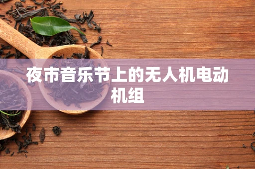 夜市音乐节上的无人机电动机组