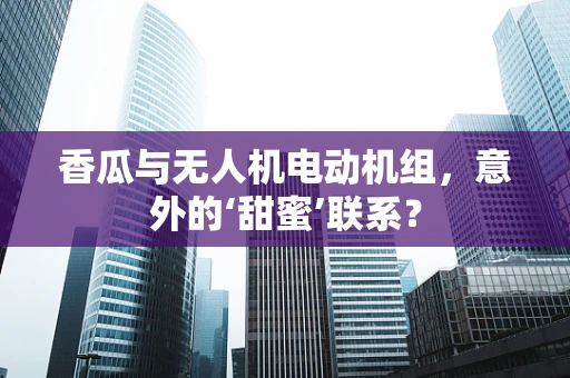 香瓜与无人机电动机组，意外的‘甜蜜’联系？