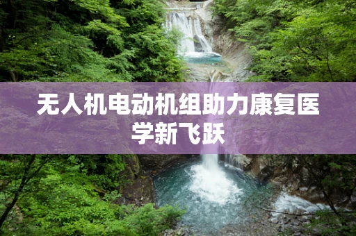 无人机电动机组助力康复医学新飞跃