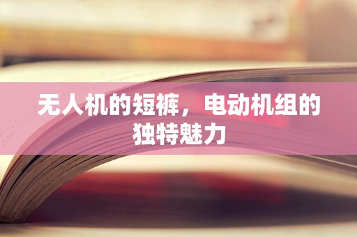 无人机的短裤，电动机组的独特魅力