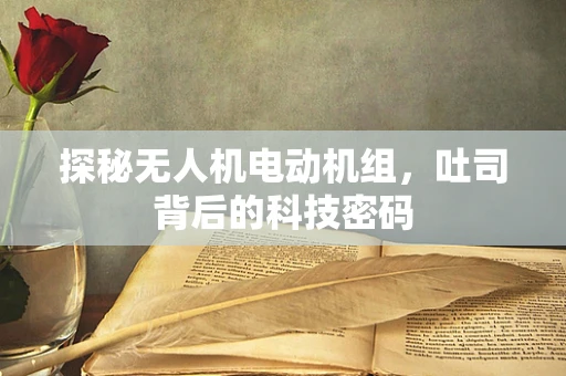 探秘无人机电动机组，吐司背后的科技密码