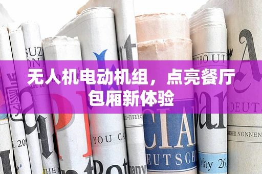 无人机电动机组，点亮餐厅包厢新体验