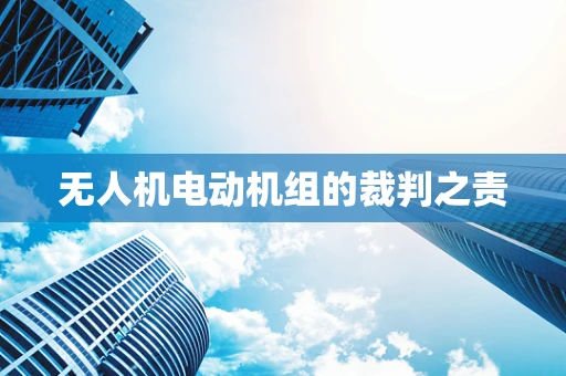 无人机电动机组的裁判之责