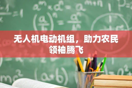 无人机电动机组，助力农民领袖腾飞