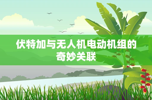 伏特加与无人机电动机组的奇妙关联