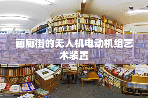 画廊街的无人机电动机组艺术装置
