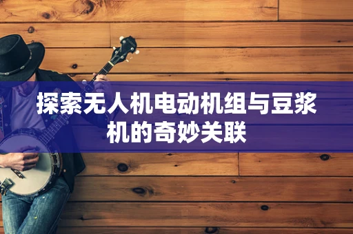 探索无人机电动机组与豆浆机的奇妙关联
