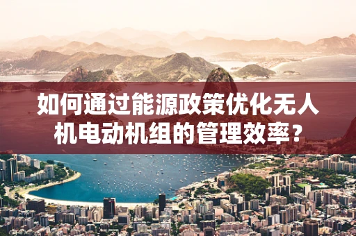 如何通过能源政策优化无人机电动机组的管理效率？