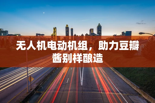 无人机电动机组，助力豆瓣酱别样酿造