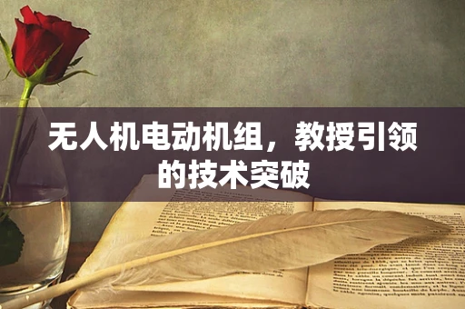 无人机电动机组，教授引领的技术突破