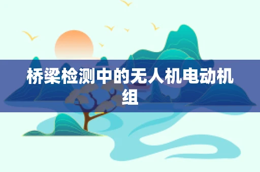 桥梁检测中的无人机电动机组