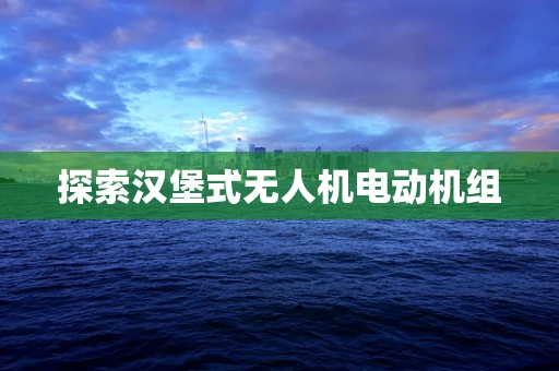 探索汉堡式无人机电动机组