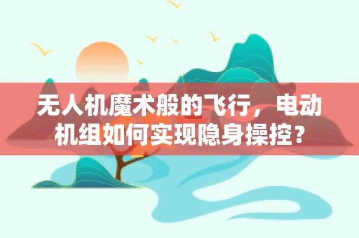 无人机魔术般的飞行，电动机组如何实现隐身操控？