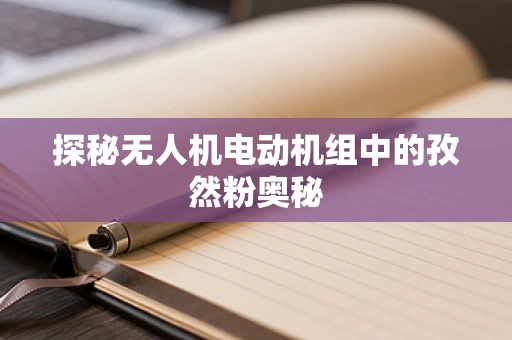探秘无人机电动机组中的孜然粉奥秘