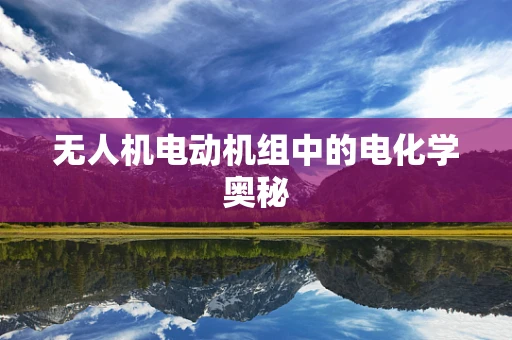 无人机电动机组中的电化学奥秘