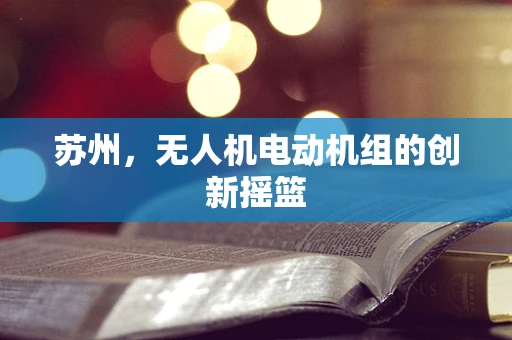 苏州，无人机电动机组的创新摇篮