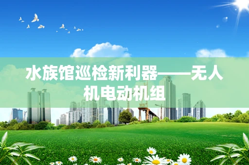水族馆巡检新利器——无人机电动机组