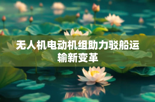 无人机电动机组助力驳船运输新变革