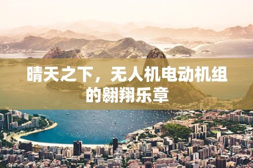 晴天之下，无人机电动机组的翱翔乐章
