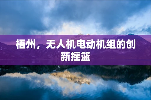 梧州，无人机电动机组的创新摇篮