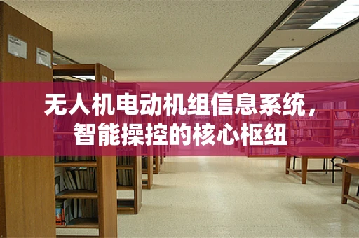 无人机电动机组信息系统，智能操控的核心枢纽
