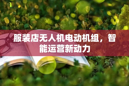 服装店无人机电动机组，智能运营新动力