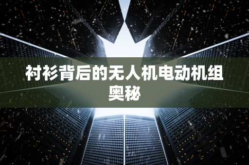 衬衫背后的无人机电动机组奥秘