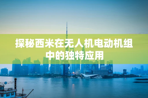 探秘西米在无人机电动机组中的独特应用