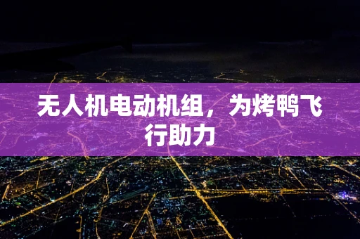 无人机电动机组，为烤鸭飞行助力