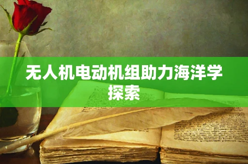 无人机电动机组助力海洋学探索