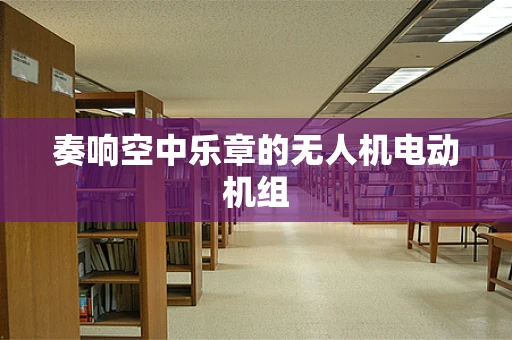 奏响空中乐章的无人机电动机组