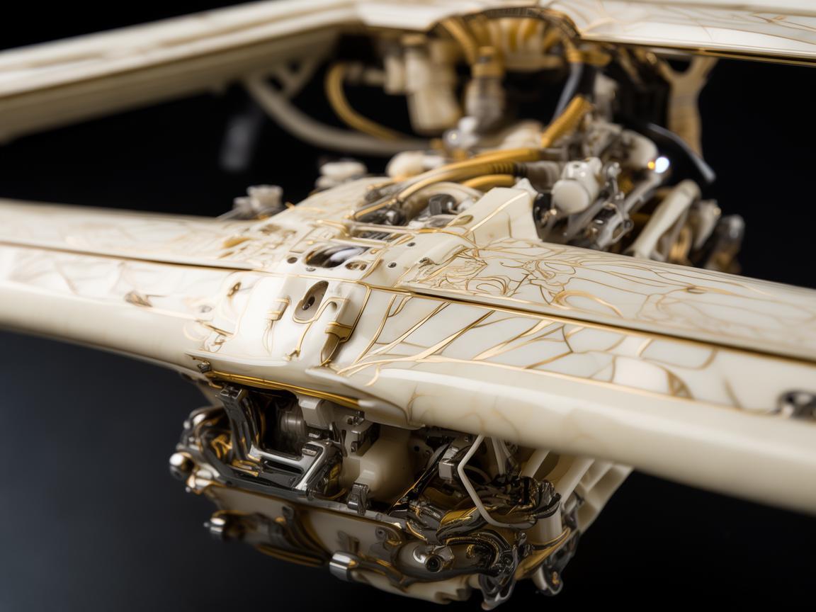 象牙饰点缀下的无人机电动机组