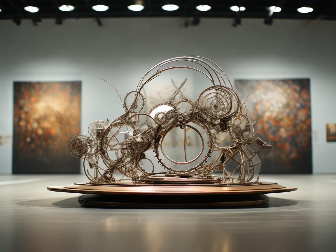 画廊中的无人机电动机组,科技与艺术的交融