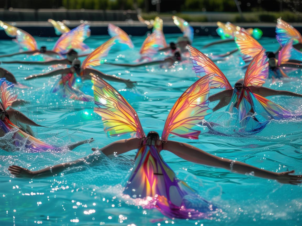 花样游泳与无人机电动机组的创新融合