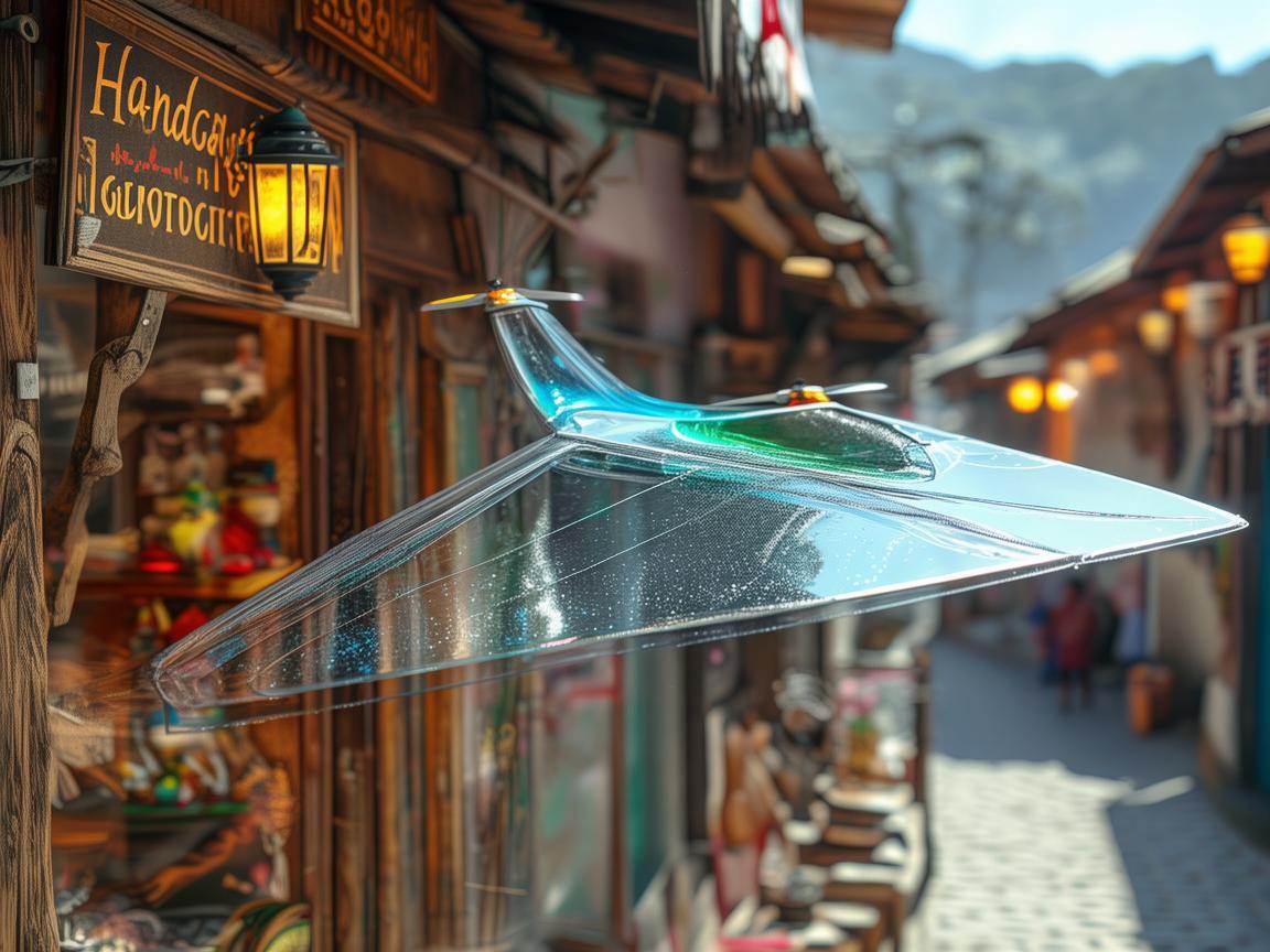 文化街手工艺品店的无人机新翼