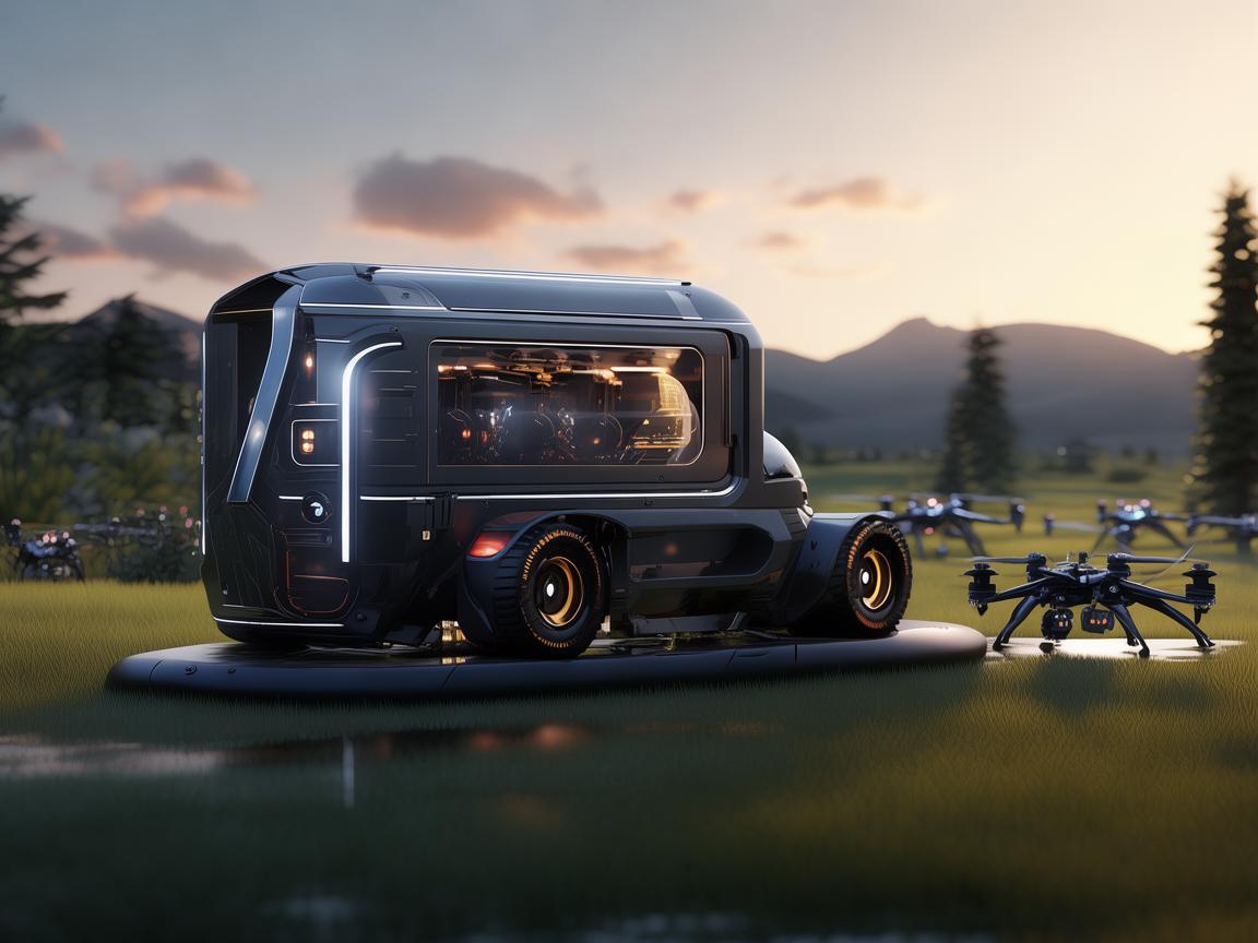 发电车，为无人机电动机组提供强劲动力保障