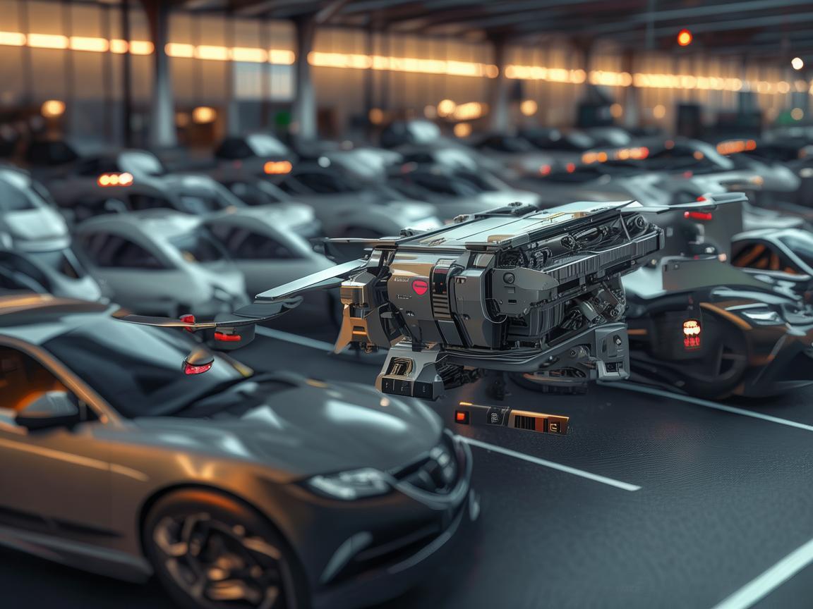 无人机电动机组助力私家车停车场智能管理