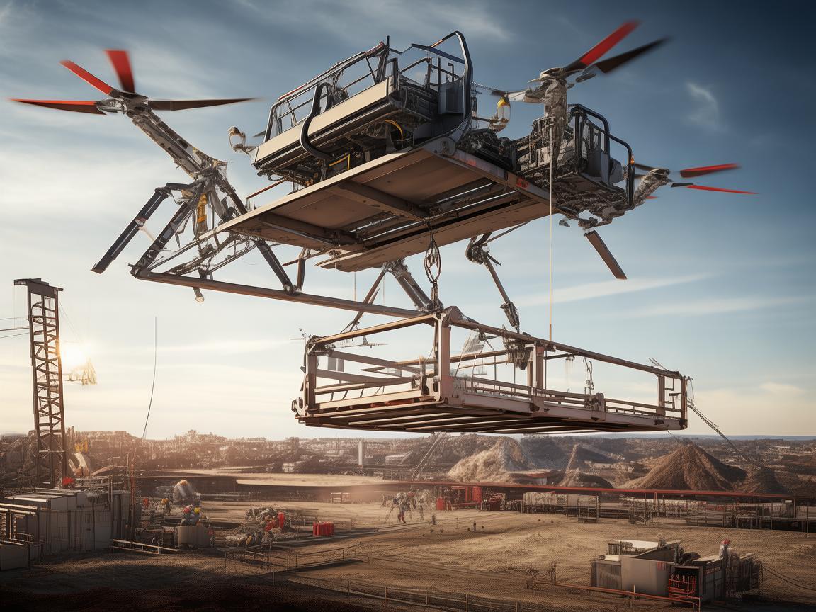 无人机电动机组助力架桥机高效作业