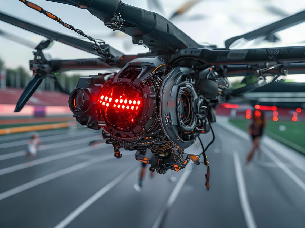 无人机电动机组,为跑步注入科技力量