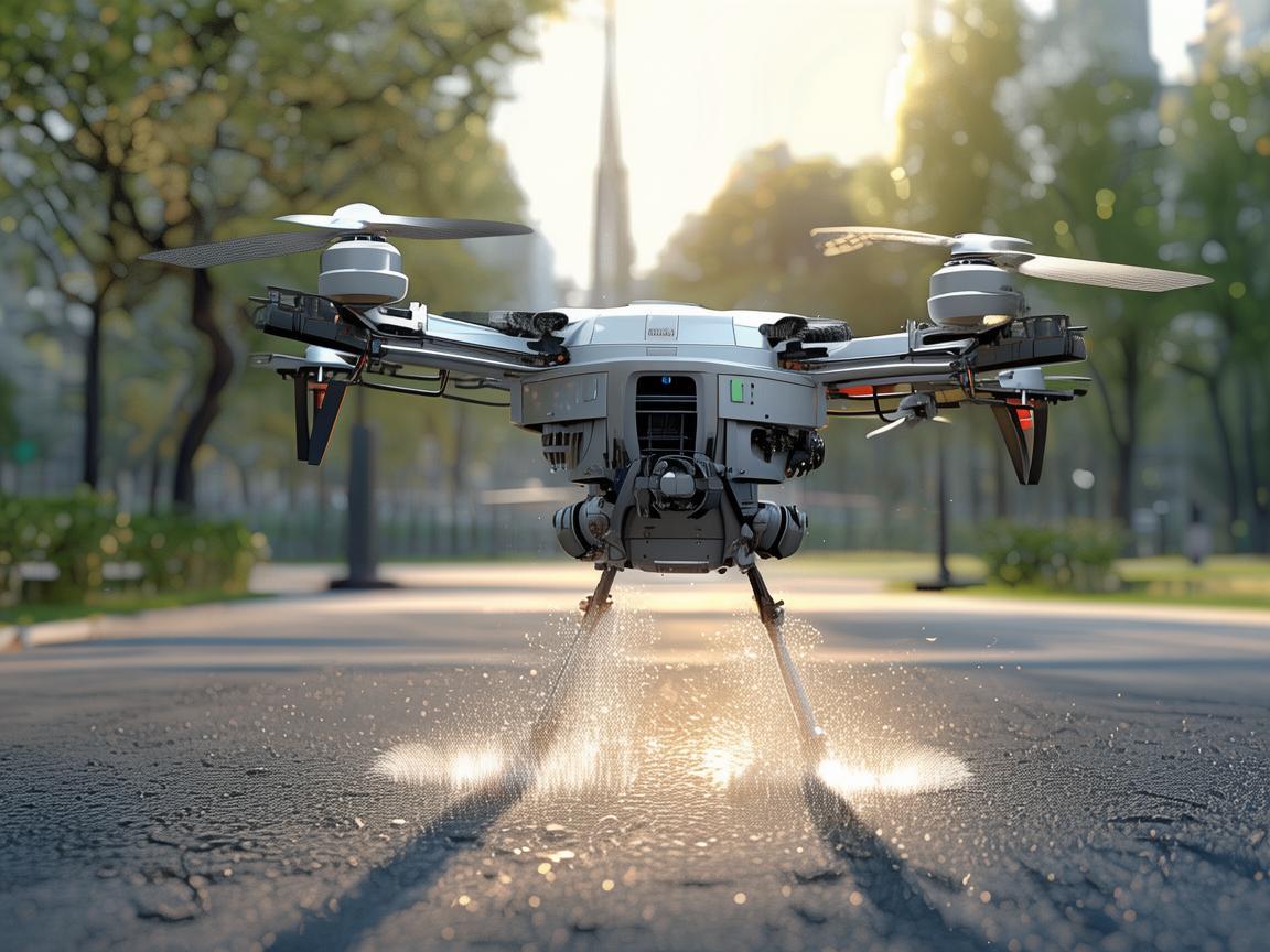 无人机助力环卫，电动机组赋能清洁