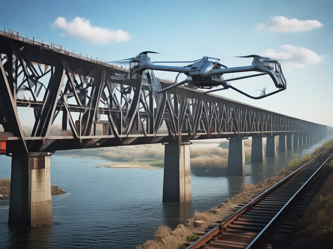 铁路桥梁检测中的无人机电动机组应用